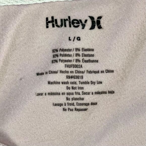 Hurley Light Pink Dolman Sleeve Sweatshirt Large - Picture 9 of 9